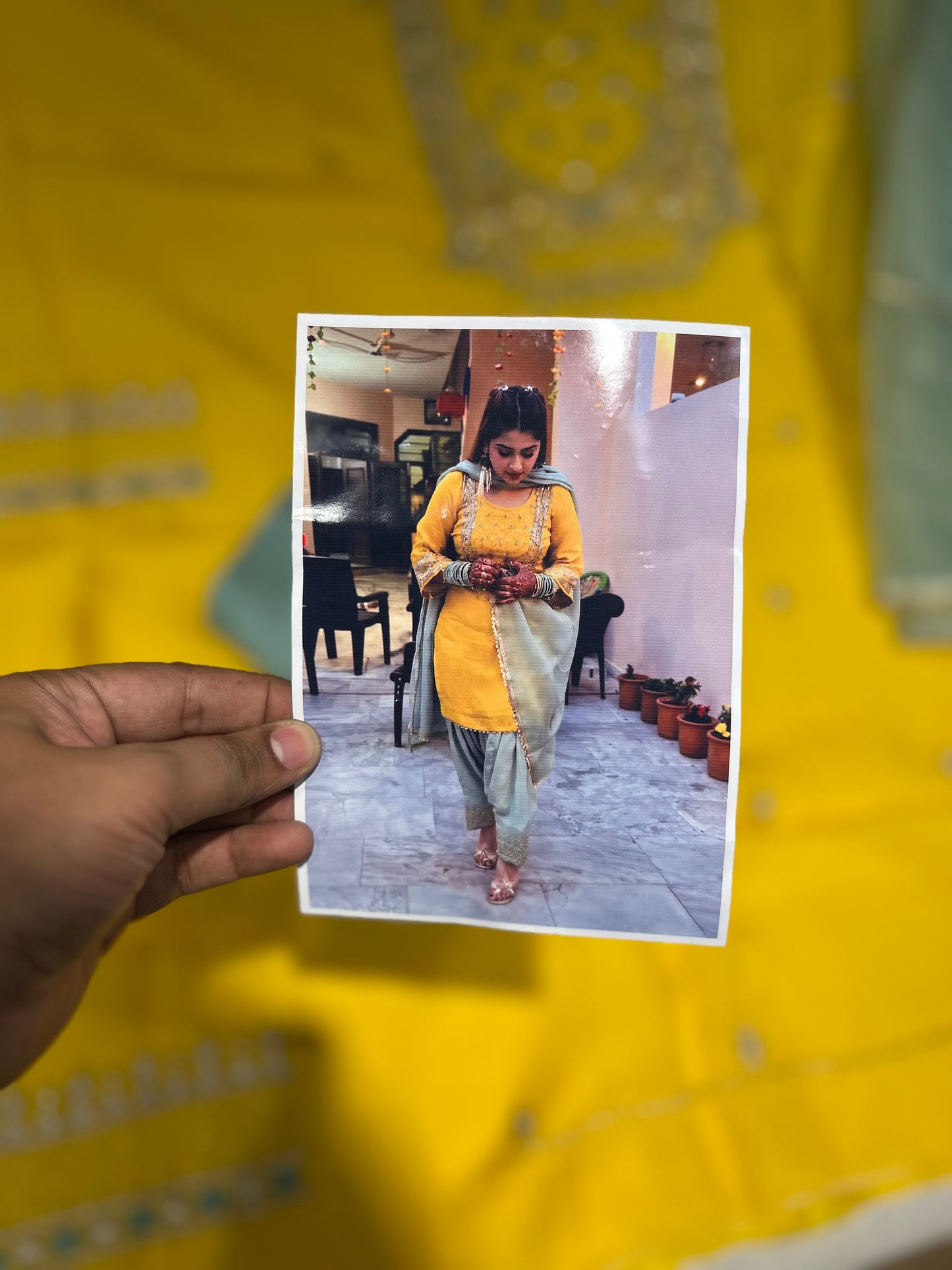 Yellow beautiful with pista