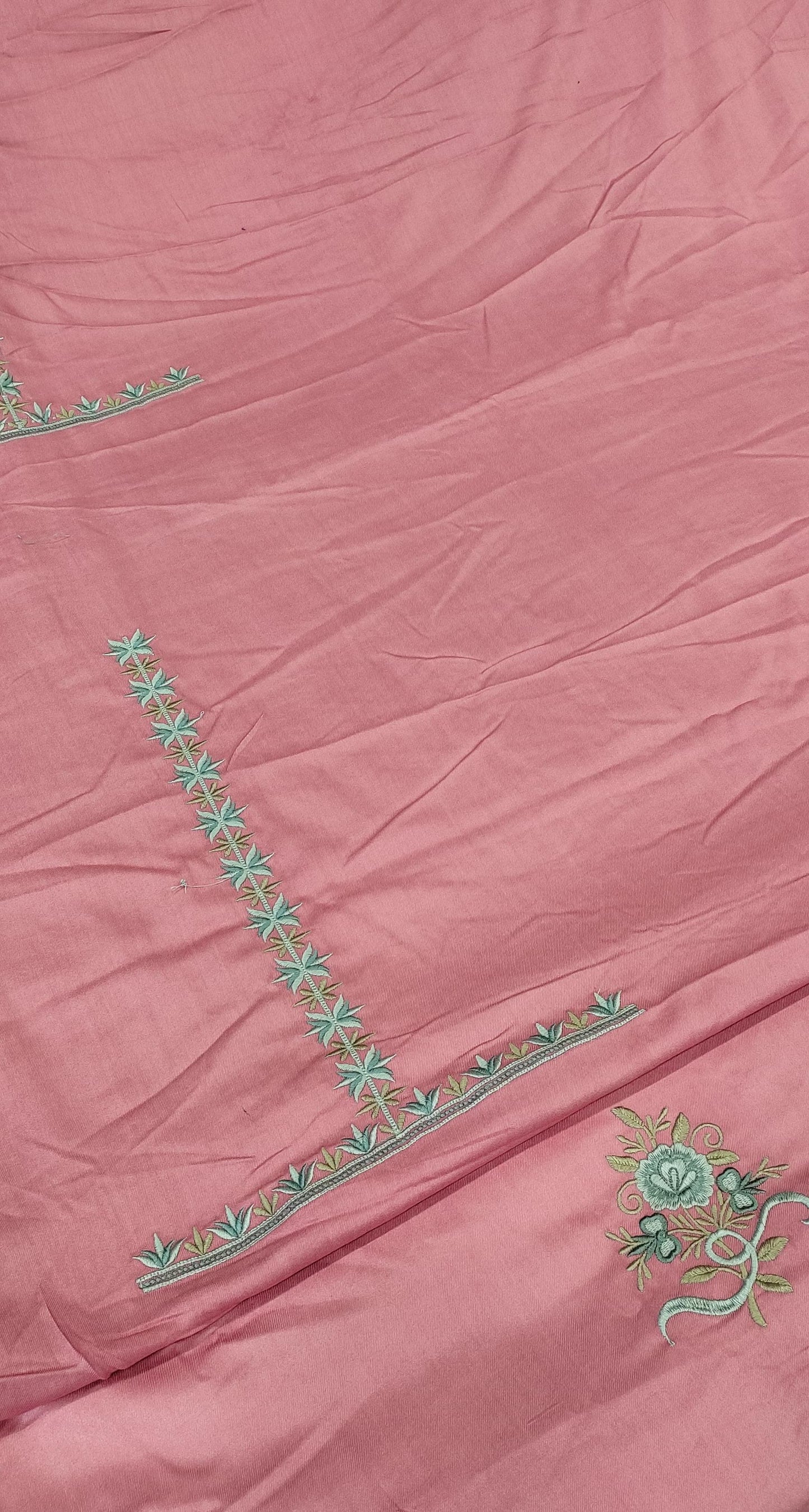 Pashmina boutique thread embroidery without dupta suit 5 mtr